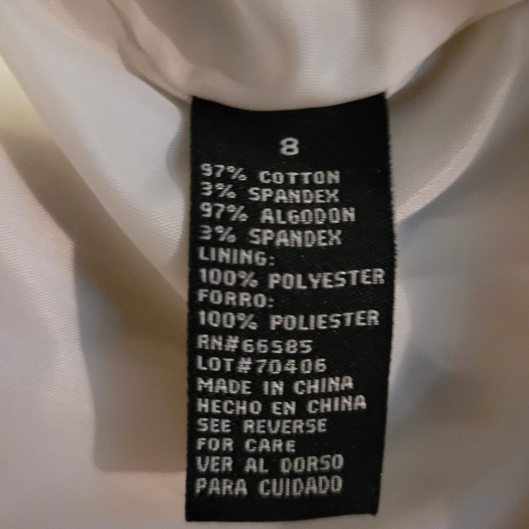 NWT* Perceptions* Sleeveless Dress* Black/White Polka Dots* Sz 8 - Picture 4 of 6